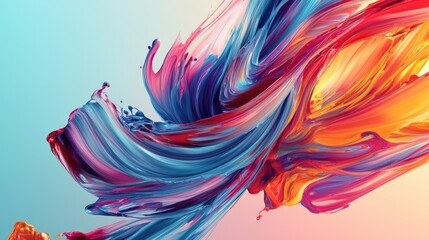 Fototapeta premium abstract background with a splash of colorful paint, wallpaper for your phone