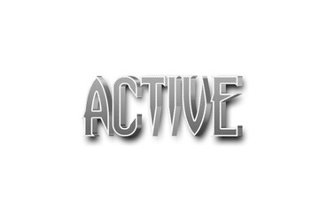 Active 3d text effect