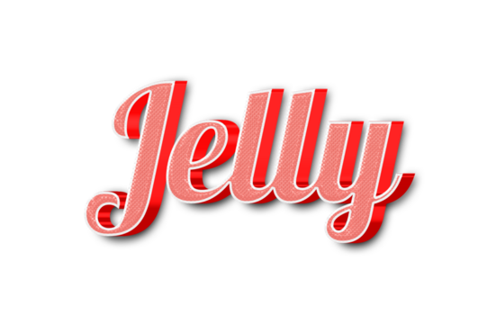 Jelly 3d text effect