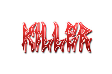 Killer 3d text effect