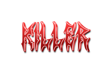 Killer 3d text effect
