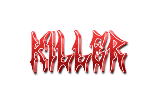 Killer 3d text effect