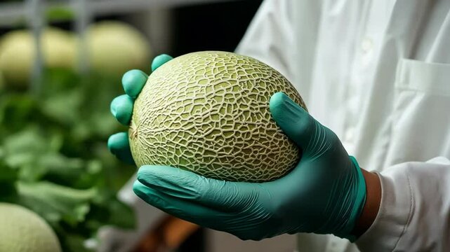 Plant researchers are examining the development of cantaloupe