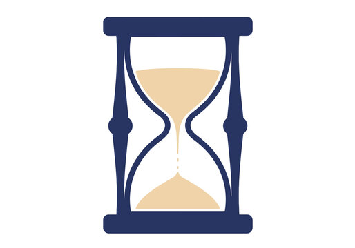 recommend clip art: Sand timer clip art. Hourglass with sand flowing from top to bottom. Vector illustration design.