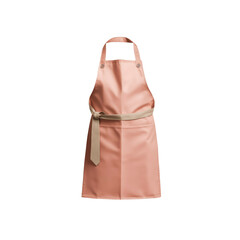 Stylish Peach Apron with Beige Tie Belt - Cooking, Baking, Kitchen Accessory