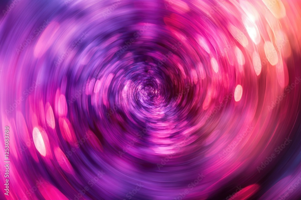 Aufkleber abstract swirling vortex of vibrant pink and purple hues, creating a mesmerizing tunnel effect.