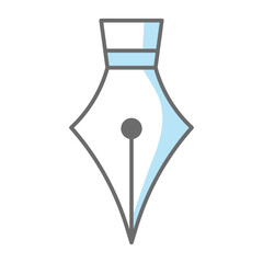 fountain pen icon vector design template