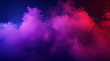 Fototapeta premium A vibrant blend of purple and red smoke creating an abstract, atmospheric background.