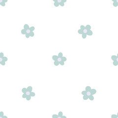 Seamless pattern with pink flowers, floral pattern