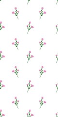seamless floral pattern, pink flowers