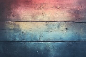 Fototapeta premium A gradient-painted wooden plank background with a rustic, vintage feel.