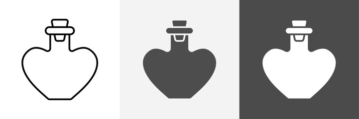Obraz premium potion bottle icon set vector art