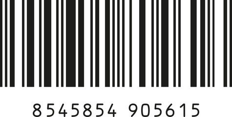 Barcode on white background. Vector illustration