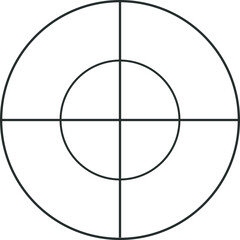 crosshairs isolated on white background