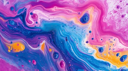 Acrylic colors in water. Abstract background.