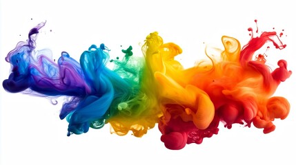 Acrylic colors in water. Abstract background.