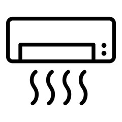 Air conditioner icon. Vector line icon