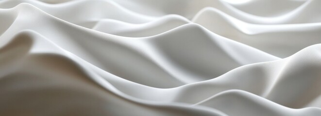 Obraz premium White Fabric Drape, Abstract Textured Surface