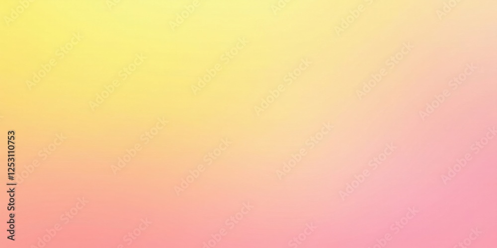Aufkleber A Soft Pastel Gradient Background for Design Projects Featuring a Smooth Transition from Light Yellow to Pale Pink