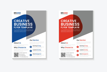 Corporate Business Flyer poster brochure template, business proposal, promotion, publication, cover page. new digital marketing flyer set Pro, print template, digital marketing agency flyer design