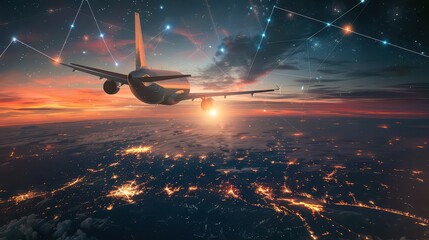 Global air travel networks