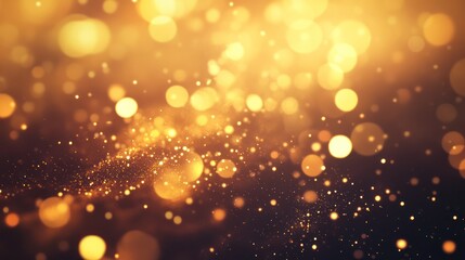 Golden Sparkle Abstract Background: Luxurious Festive Celebration