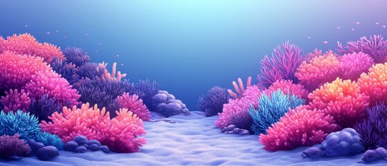 Vibrant Coral Reef Ecosystem Underwater