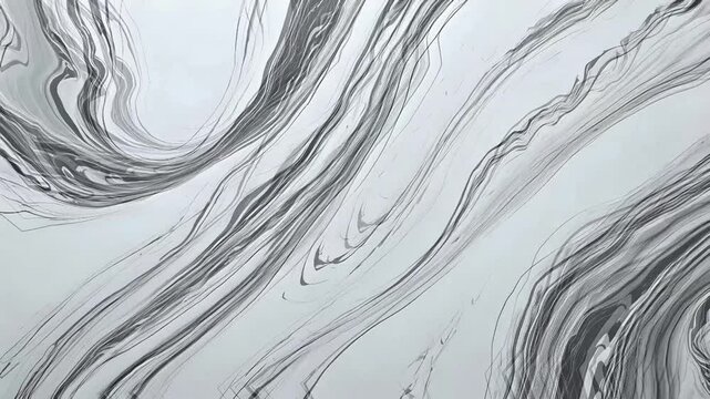 abstract black and white liquid marble pattern