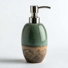 Obraz premium Elegant Decorative Ceramic Soap Dispenser for Bathroom