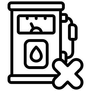 recommend clip art: no fuel icon