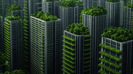 Urban Greenery and Eco-Friendly Architecture in Modern City Landscape