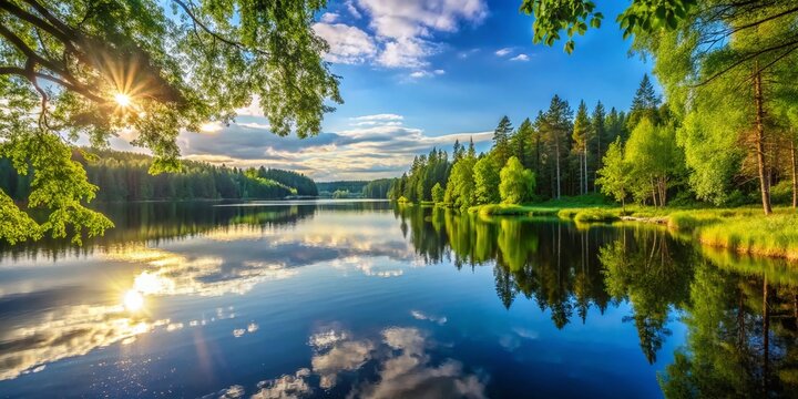 Serene Glaskogen Lake: Stunning Nature Reserve Landscape Photography