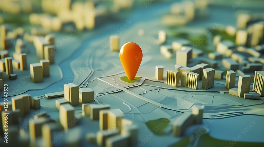 Poster aerial view of a modern futuristic cityscape with towering skyscrapers interconnected roads and high