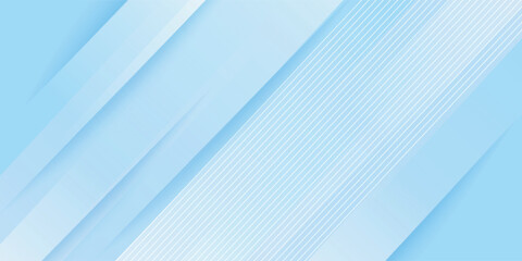 Fototapeta premium Paper Cut Blue color background abstract art vector