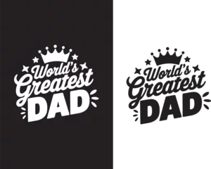 t shirt design world greatest dad typography vector illustration 