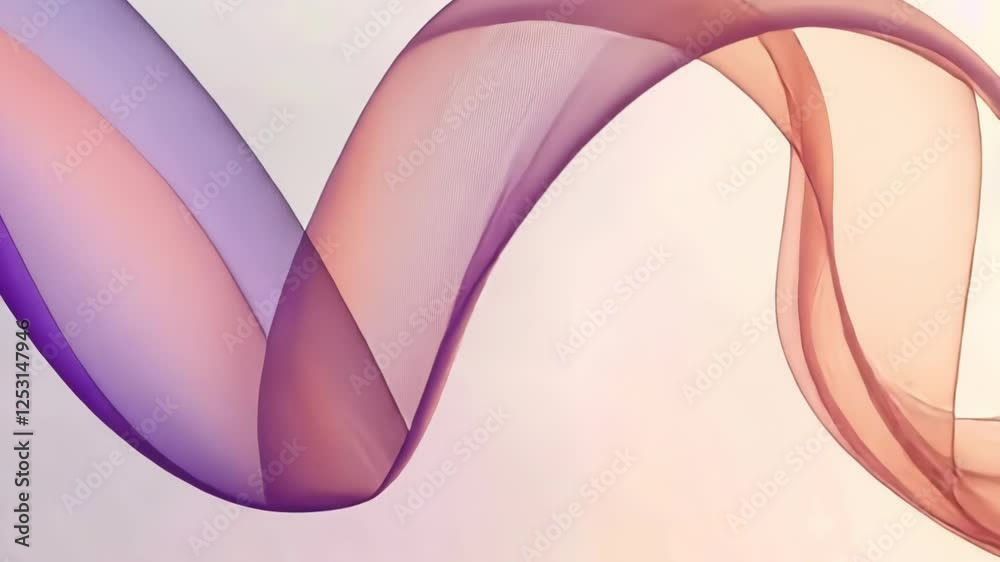 Poster flowing brilliance captured in soft colors weaving through the light in an abstract artistic display