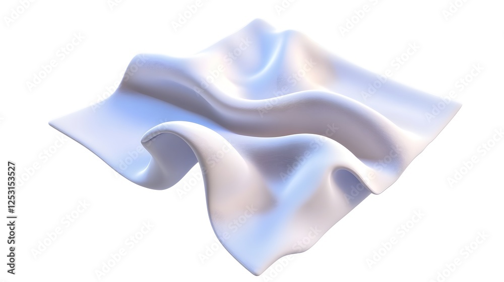 Aufkleber ethereal fluid waves captivating digital abstract art backdrop
