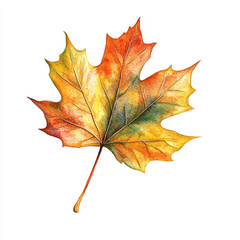 Obraz premium red maple leaf