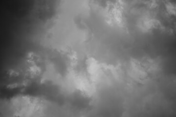 black and white clouds 