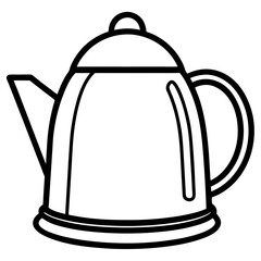 Modern Kettle Line Art Graphic