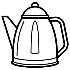 Modern Kettle Line Art Graphic