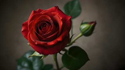 Fototapeta premium Fresh growing red roses