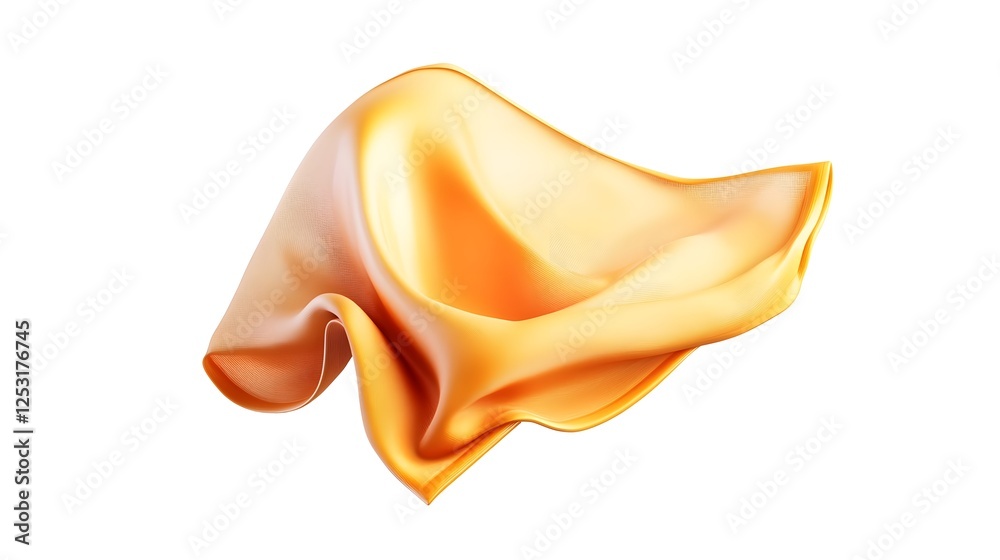 Poster swirling satin waves mesmerizing shimmering abstract fabric texture