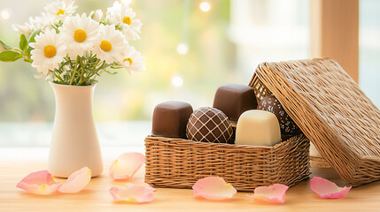 Fototapeta premium graffiti floral chocolates