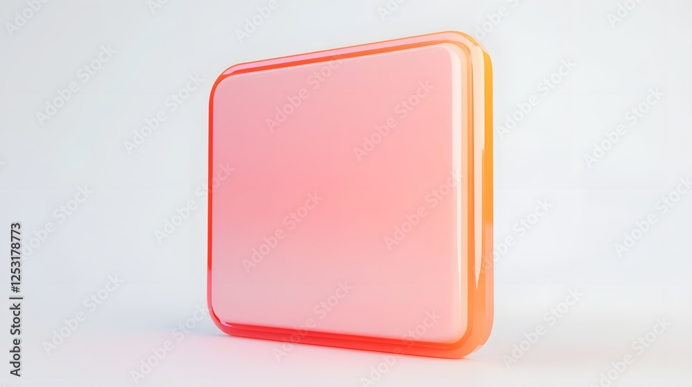 Poster vibrant pastel gradient abstract 3d geometric shapes backdrop