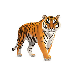 Naklejka premium Majestic Bengal Tiger Walking Towards the Camera