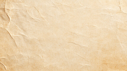 Fototapeta premium Crumpled brown paper texture background with natural wrinkles and folds, perfect for various design projects and artistic applications