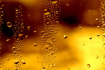 water drops on glass