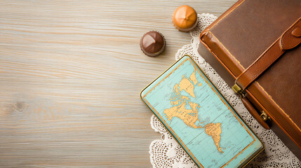  map tin box chocolates