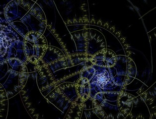 Imaginatory fractal abstract background Image